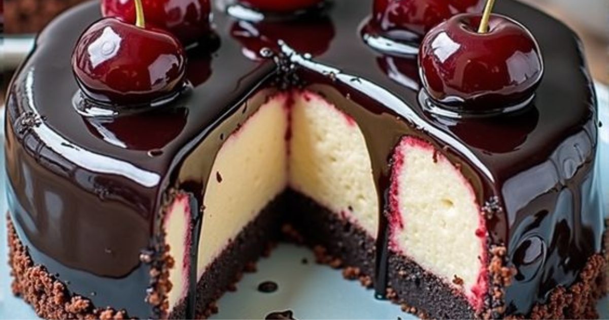 black forest cheesecake