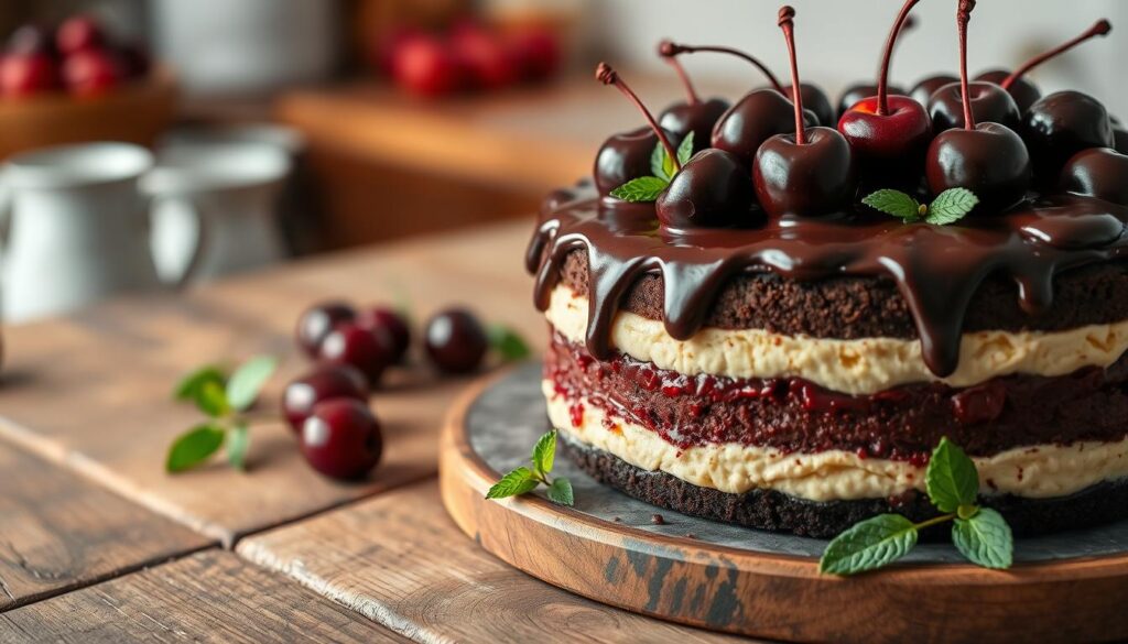 black forest cheesecake