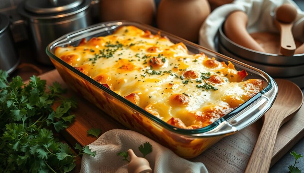 cheesy potato sausage casserole