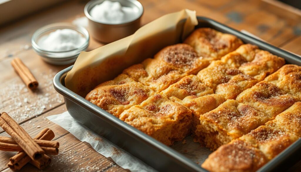 cinnamon sugar blondies