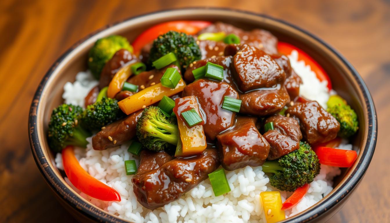 Asian beef and broccoli