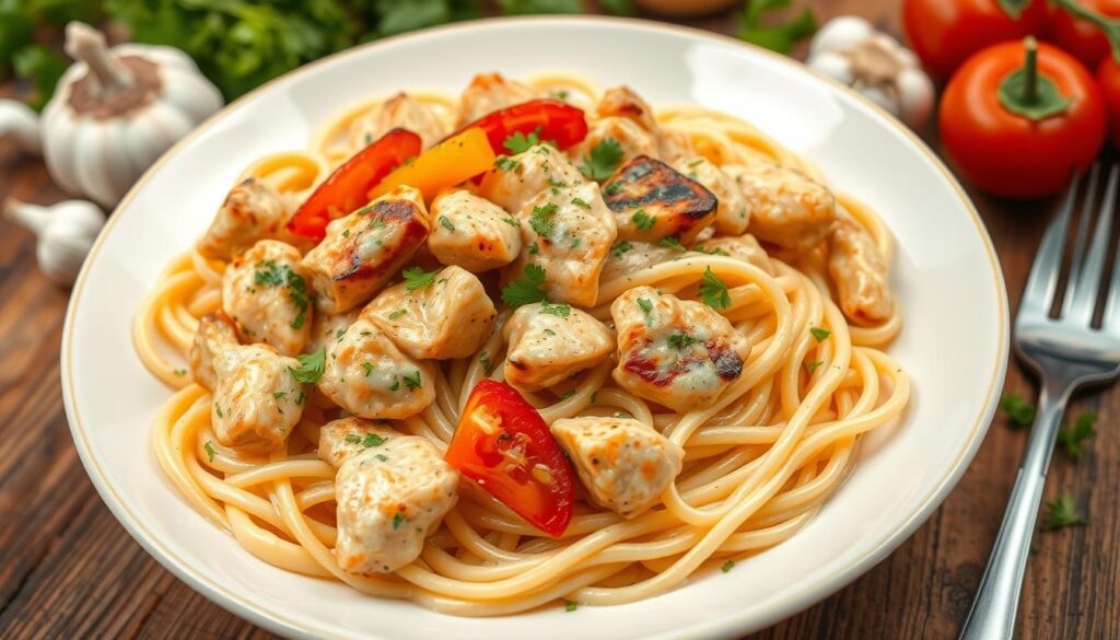 Creamy Chicken Spaghetti