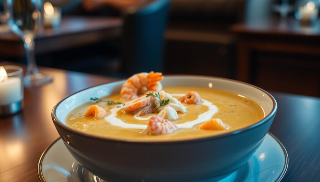 Gourmet seafood bisque