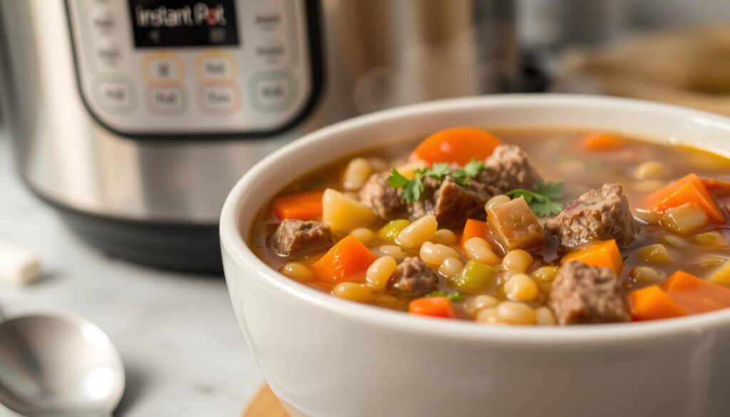 Instant Pot Beef Barley Soup