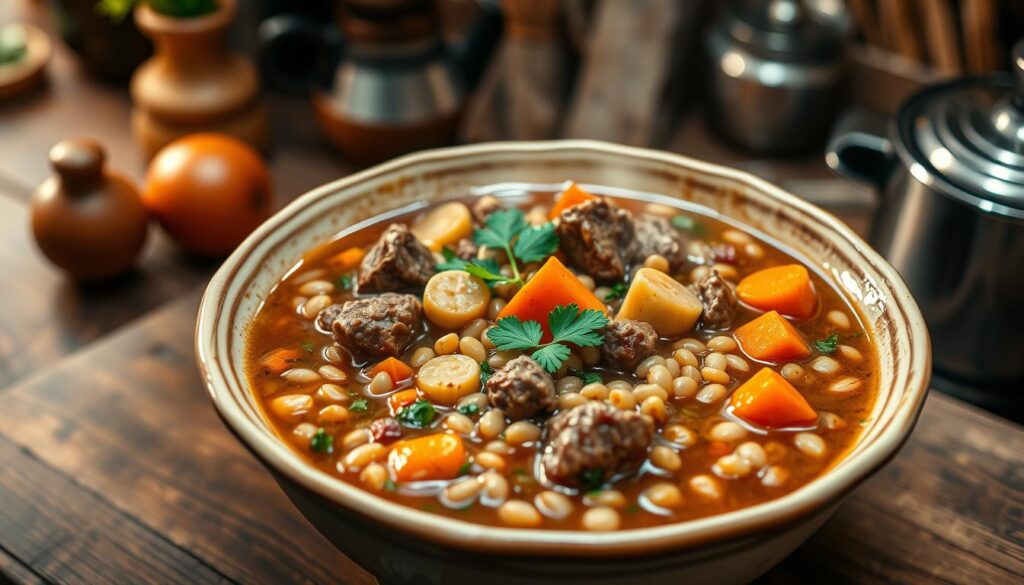 beef barley soup instant pot, beef barley mushroom soup