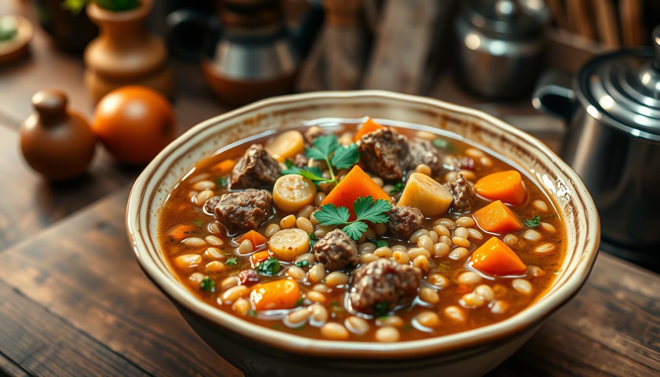 beef barley soup instant pot, beef barley mushroom soup