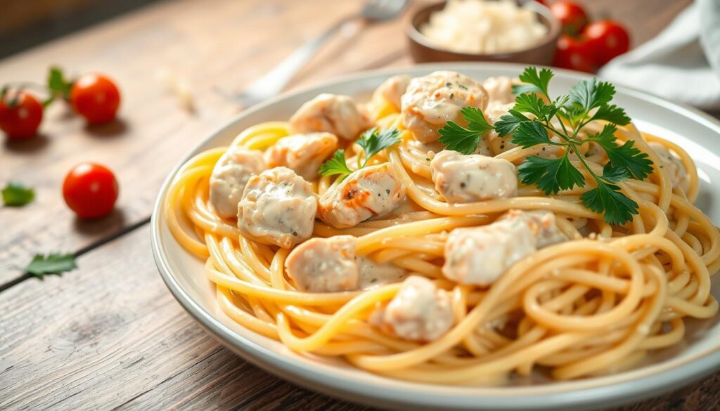 creamy chicken spaghetti