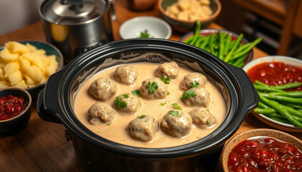 swedish meatballs crockpot recipe