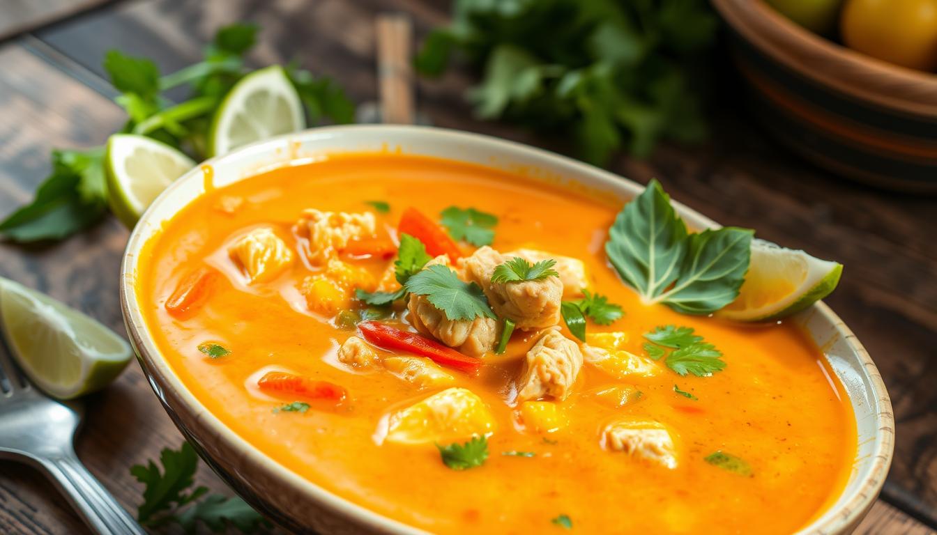 thai chicken curry soup, curry thai chicken soup, red thai curry soup chicken