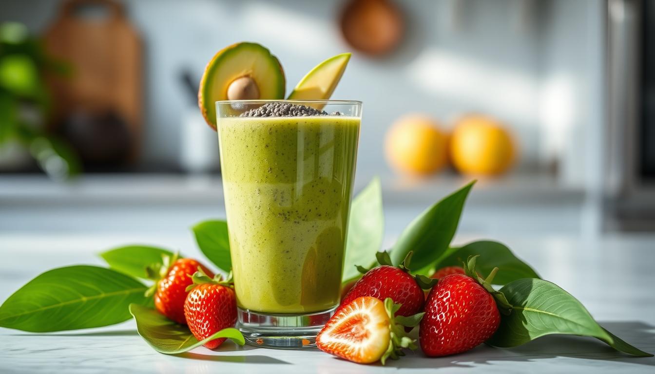 vietnamese avocado smoothie, strawberry avocado smoothie