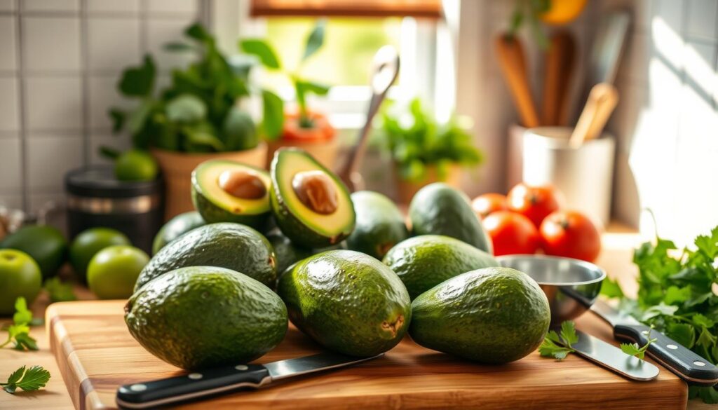 Selecting ripe avocados for guacamole