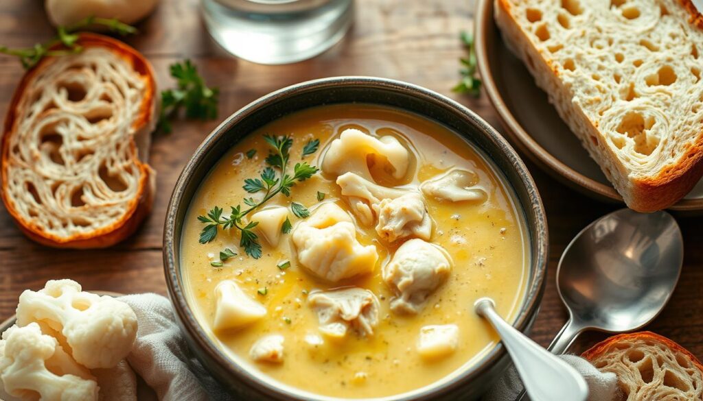 cauliflower chicken soup