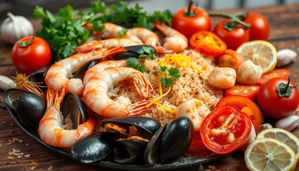 seafood paella ingredients